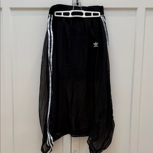 Adidas long sporty skirt (with mini skirt liner)